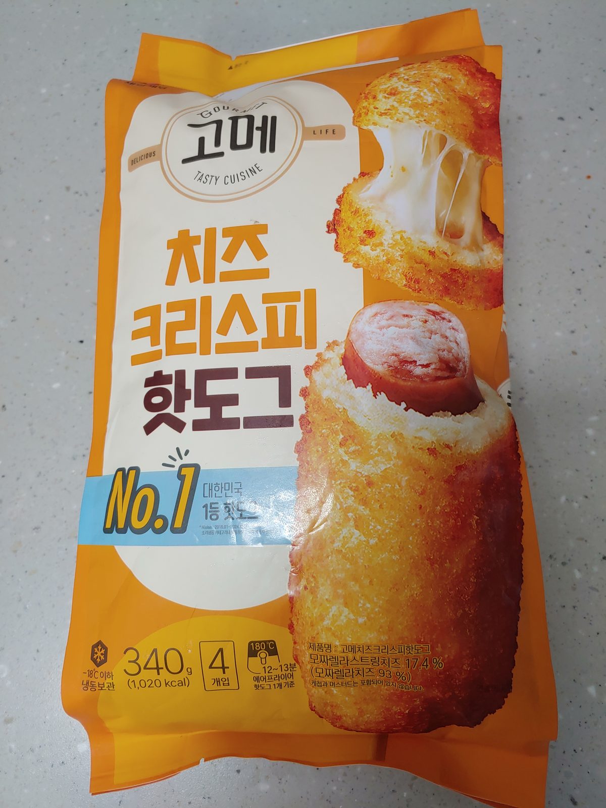고메 치즈 크리스피 핫도그